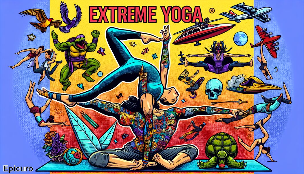 Postura del loto aérea -  Ejercicios de yoga extremos » Lleva tu cuerpo al límite