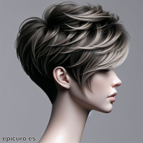  Corte Pixie medio » Equilibrio y estilo innovador