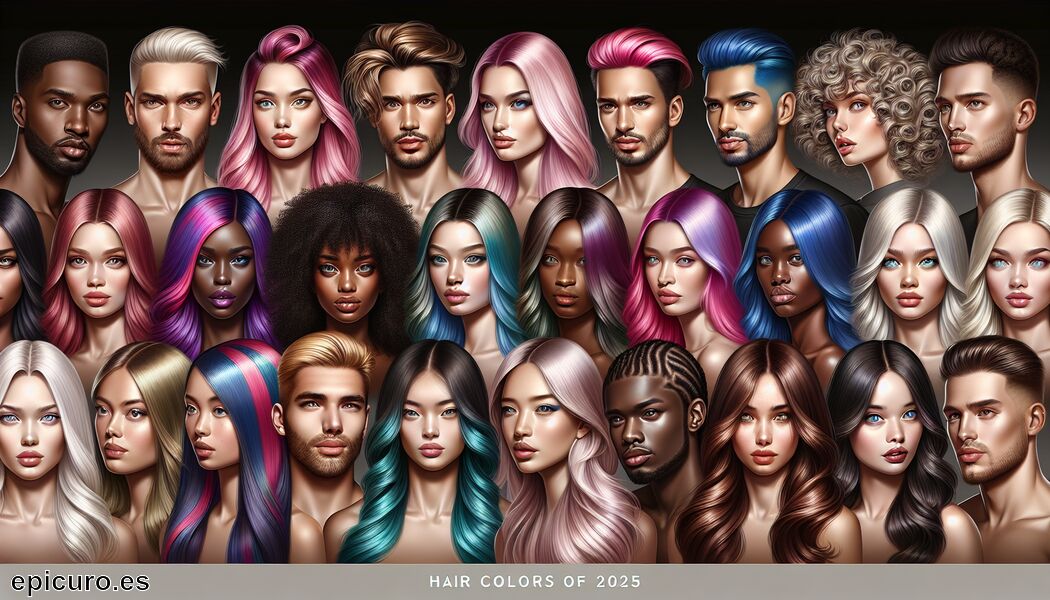 Raíces oscuras con puntas claras - Colores de Pelo 2025 » Tendencias para lucir espectacular